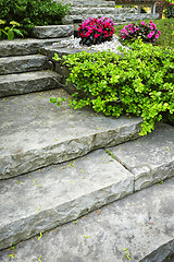 Image showing Stone stairs landscaping