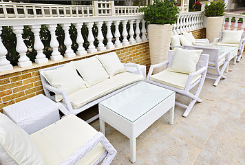 Image showing Patio furniture outdoor