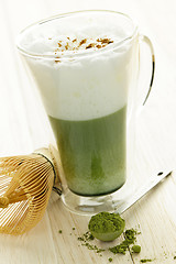 Image showing Matcha green tea latte