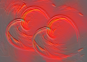 Image showing two hearts