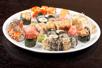 Image showing sushi set