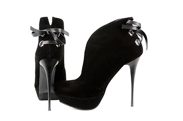 Image showing black female shoes