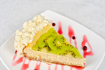 Image showing kiwi cake