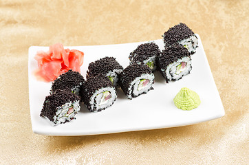 Image showing tuna sushi roll