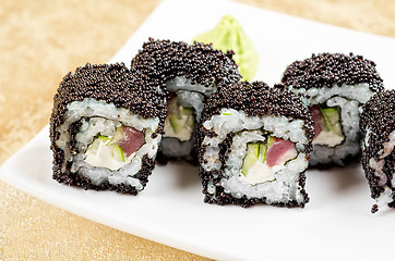 Image showing tuna sushi roll