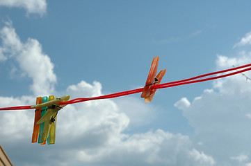 Image showing clothes pins