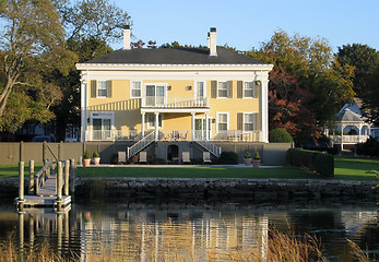 Image showing yellow house in Plymouth