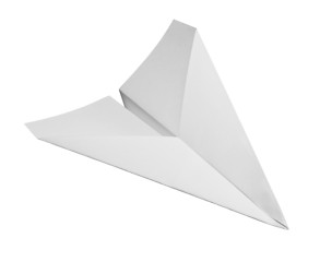 Image showing white paper plane