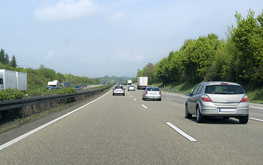 Image showing highway scenery in Southern Germany