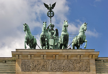 Image showing Brandenburg Gate detail