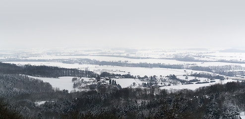 Image showing winter scenery in Hohenlohe