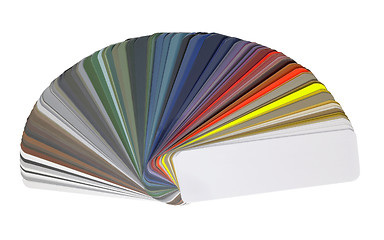 Image showing spread color chart