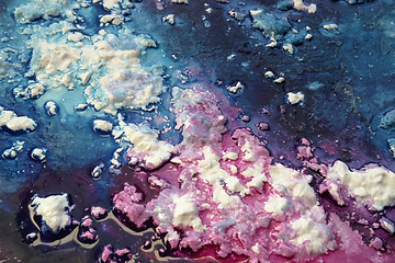 Image showing wet pastose paint closeup