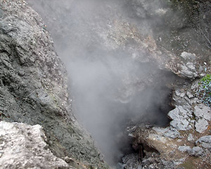 Image showing steamy hot spring