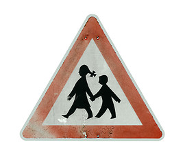 Image showing children crossing