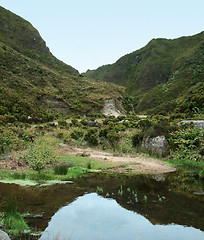 Image showing waterside scenery at the Azores