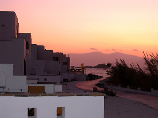 Image showing evening scenery in Naxos