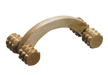 Image showing wooden massage roller