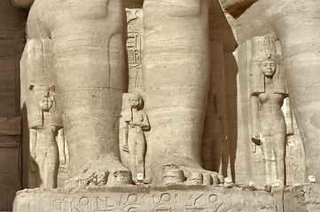 Image showing detail of the Abu Simbel temples