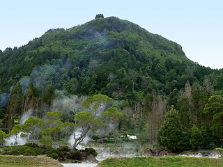 Image showing geothermic activity at the Azores