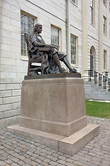 Image showing statue of John Harvard