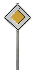Image showing priority road sign