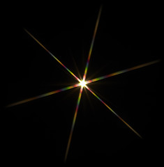 Image showing flashy star in black back