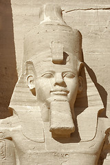 Image showing Ramesses portrait at Abu Simbel temples