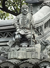 Image showing sculpture at the Yuyuan Garden