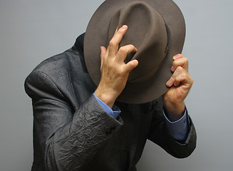 Image showing Behind the hat
