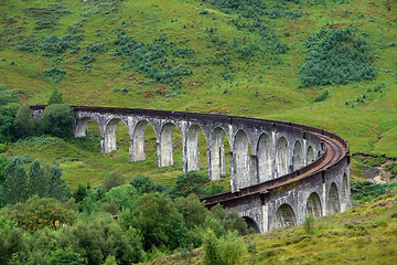 Image showing idyllic Glenfinnan Viaduct