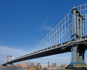 Image showing Manhattan Bridge in New York