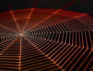 Image showing painted spiderweb