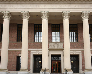 Image showing Widener Library detail