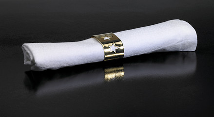 Image showing serviette and napkin ring