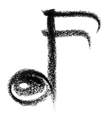 Image showing musical note sketch