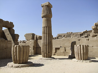 Image showing stone column around Precinct of Amun-Re