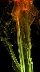 Image showing colorful smoke detail