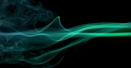 Image showing green smoke detail