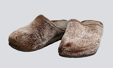 Image showing fluffy slippers