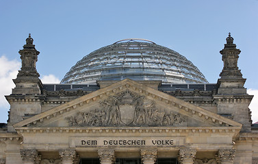 Image showing Reichstag detail with cupola