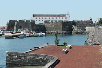 Image showing harbour at Ponta Delgada