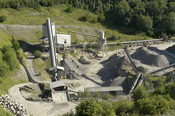 Image showing stone pit with gravel work detail