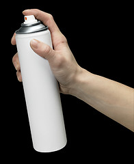 Image showing hand and aerosol can