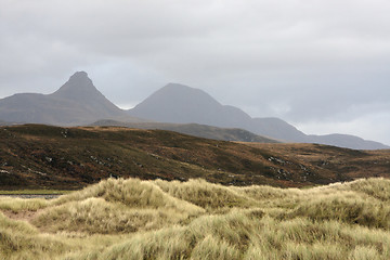 Image showing overgrown dunes and hills