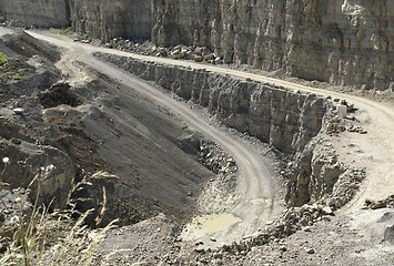 Image showing streets in a stone pit