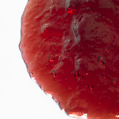 Image showing red jelly closeup
