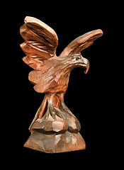 Image showing wooden eagle