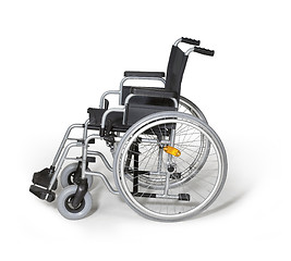 Image showing wheelchair in white back