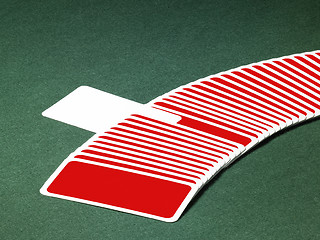 Image showing playing cards in a row